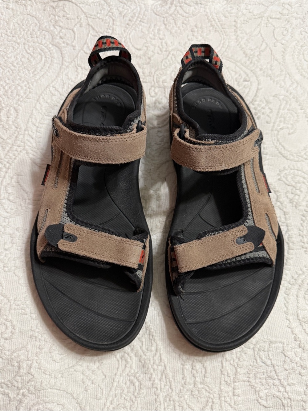 Teva Sandals Size 10 Men Tan and Black Outdoor Hiking Shoes